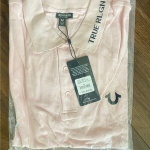 True Religion Men’s SS Polo Light Lilac XL NWT